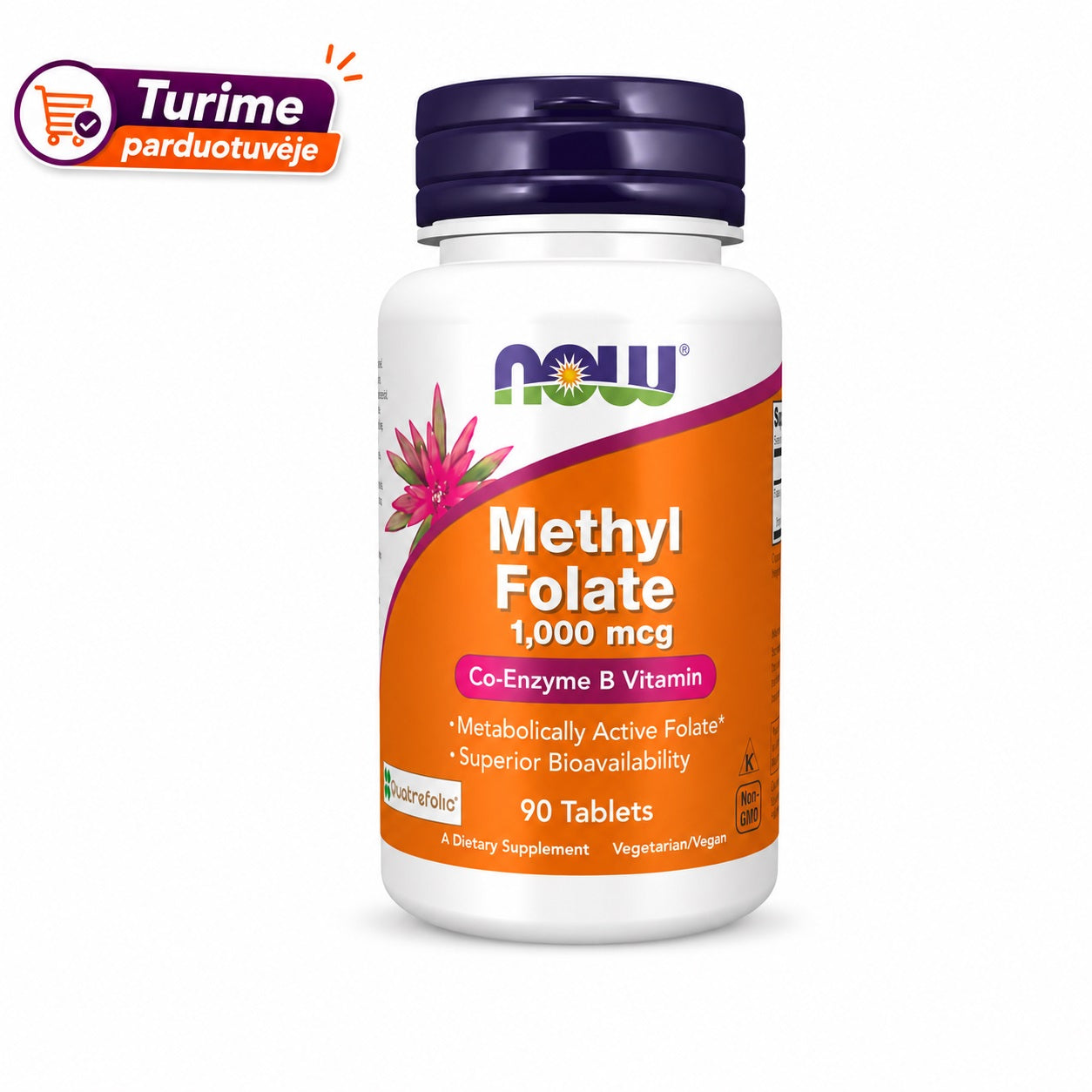 NOW Foods Methyl Folate, 1000mcg - 90 tablets