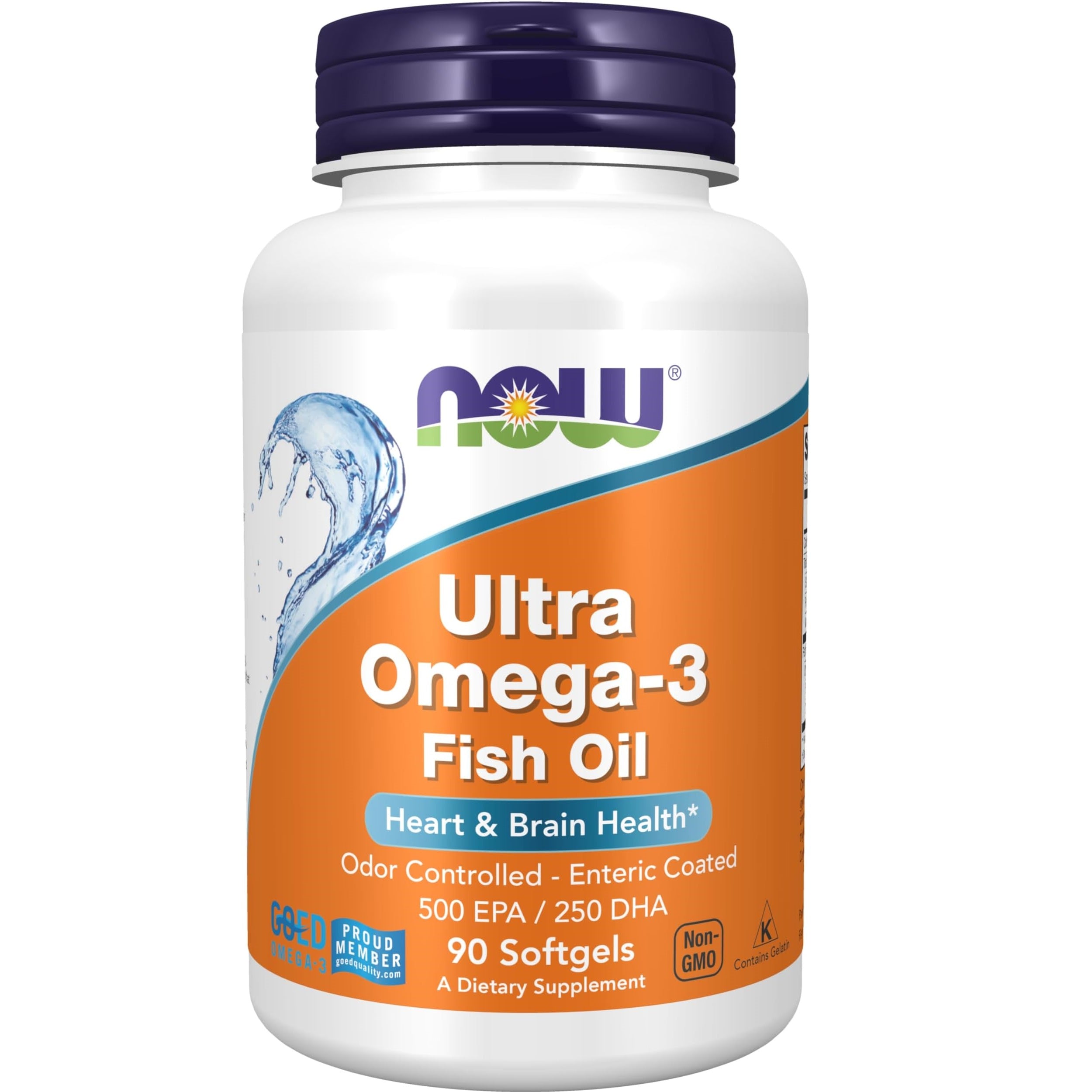 NOW Foods Ultra Omega-3 500 EPA / 250 DHA 90 kapsulas