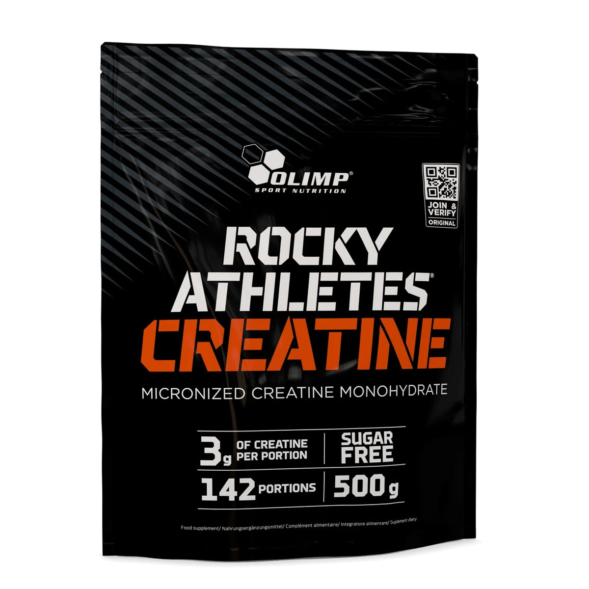 Olimp Rocky Athletes Creatine 500 g (natūralaus skonio)