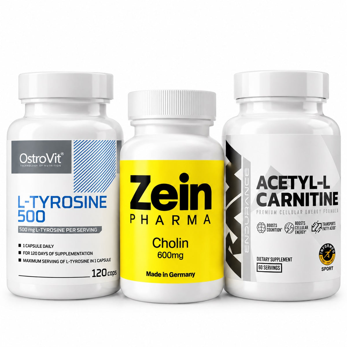 Focus and Attention Stack NOOTROPIC – Choline, Acetyl-L-Carnitine, and Tyrosine