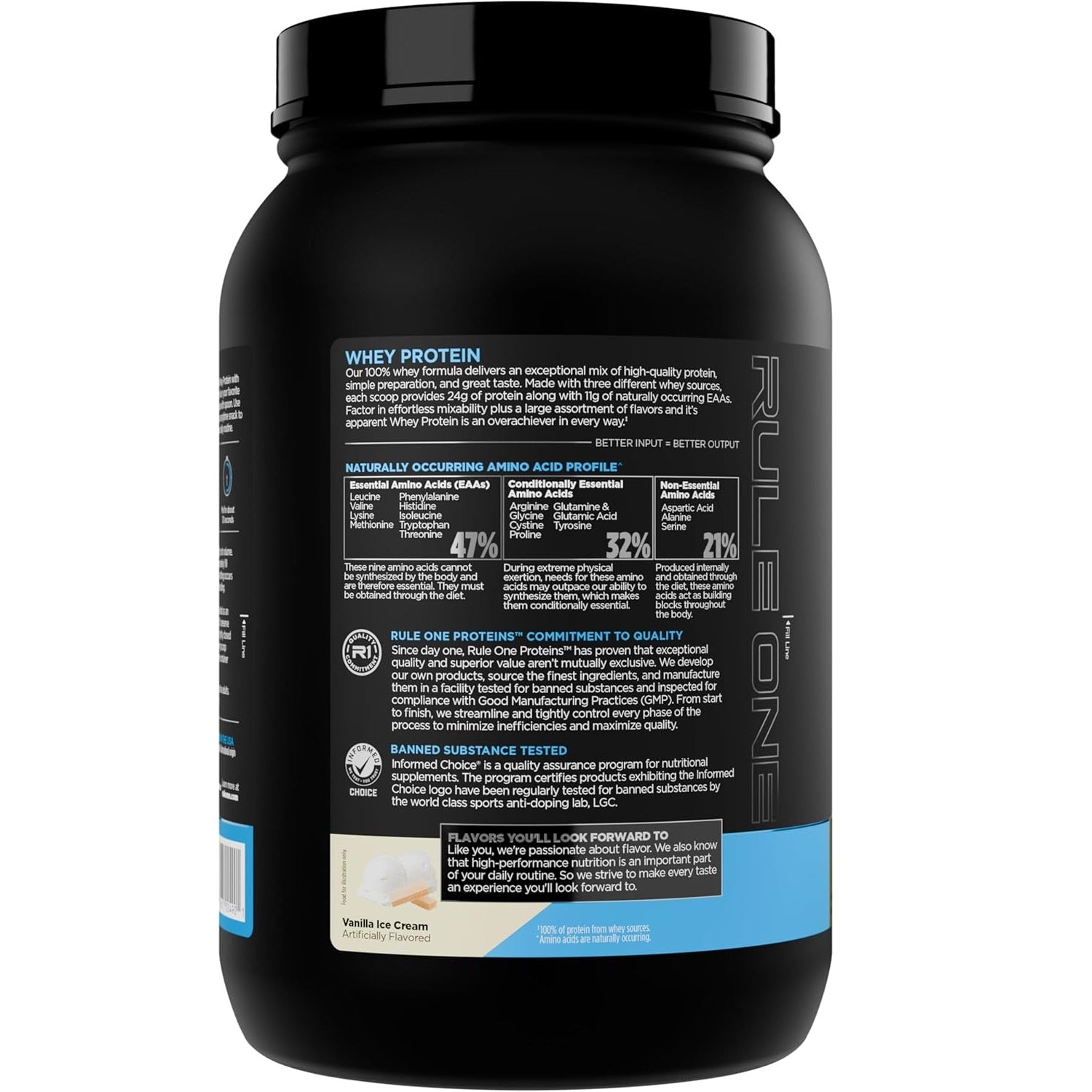 Rule One R1 Whey Blend 878–918 g