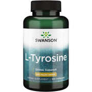 Swanson L-Tyrosine 500 mg, 100 kapsulių