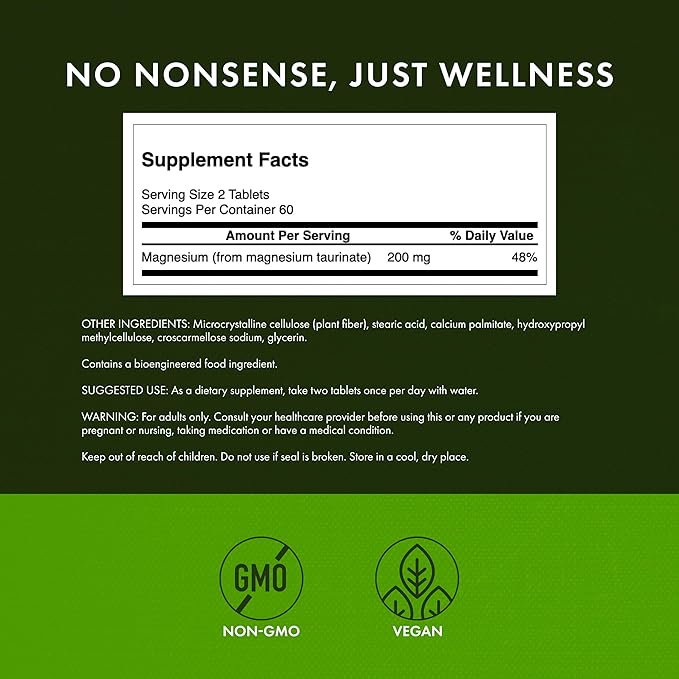 Swanson Magnesium Taurate 100 mg - 120 tabl.