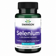 Swanson Selenium (L-Selenomethionine) 100 mcg, 200 kapsulių