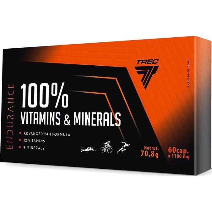 Trec Endurance 100% Vitamins & Minerals, 60 capsules