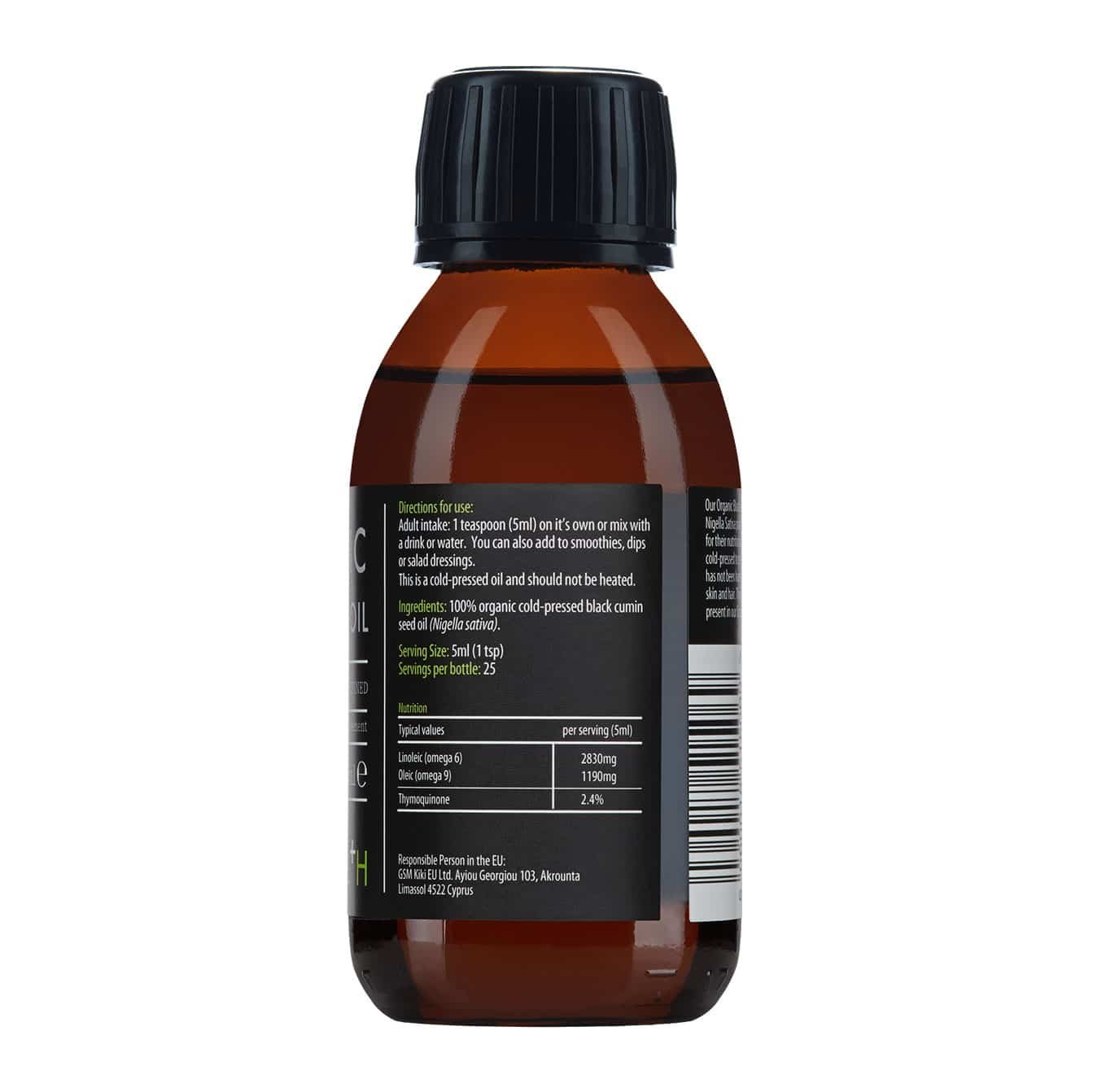 KIKI Health Black Seed Oil - 125 ml. usage