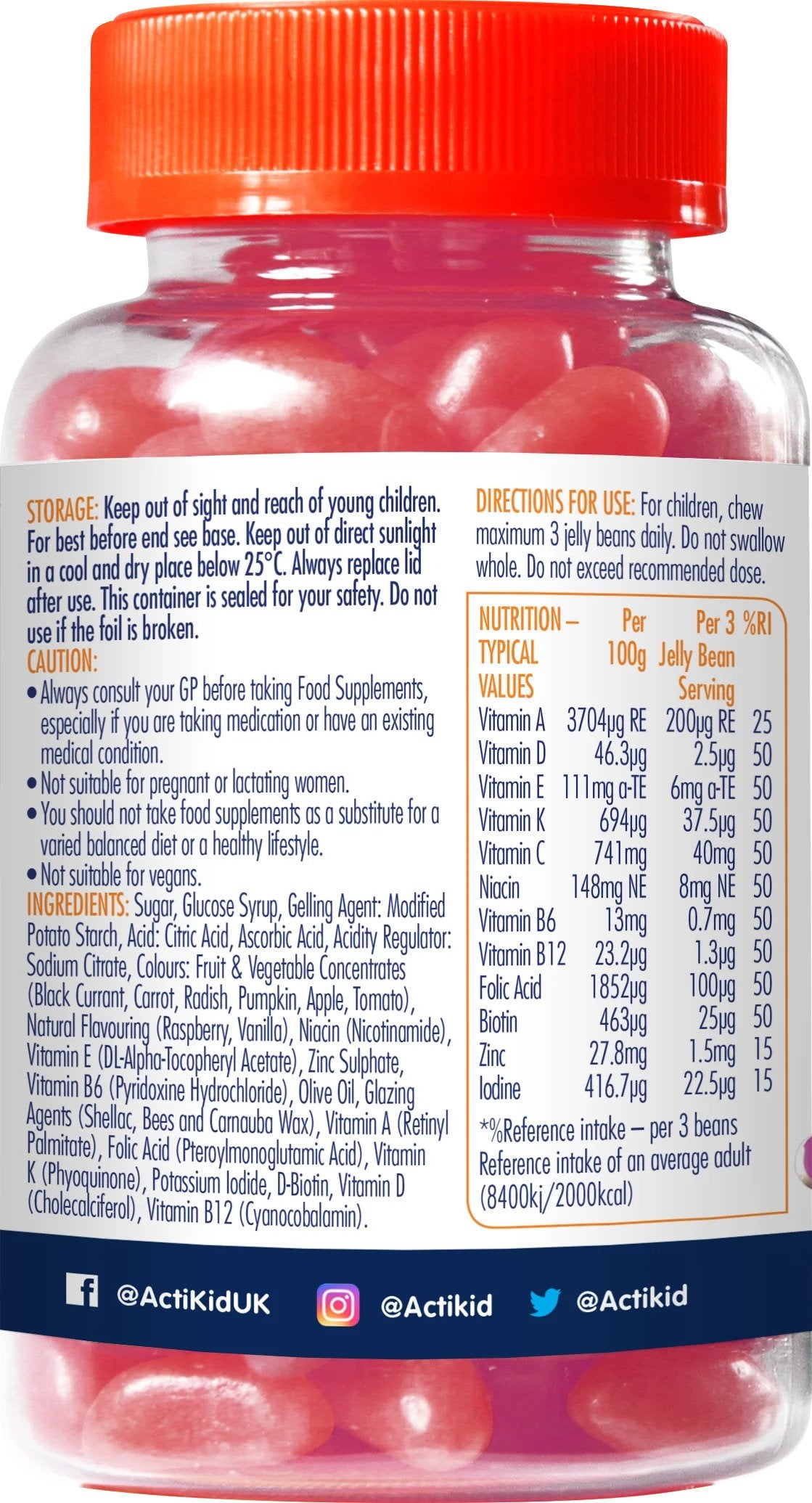 ActiKid Magic Beans Multi-Vitamin 90 jelly beans akcija