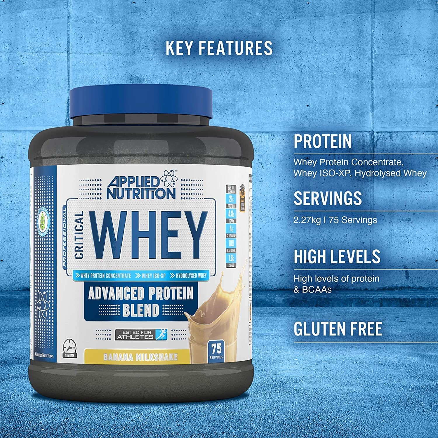 Applied Nutrition Critical Whey - 2270 grammi