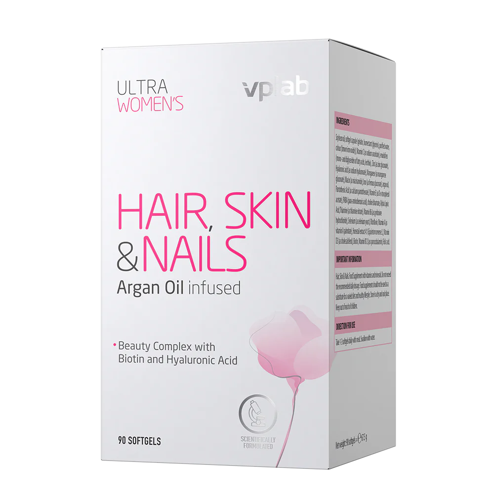 Vplab Ultra Women's Hair, Skin & Nails 90 softgels kaina