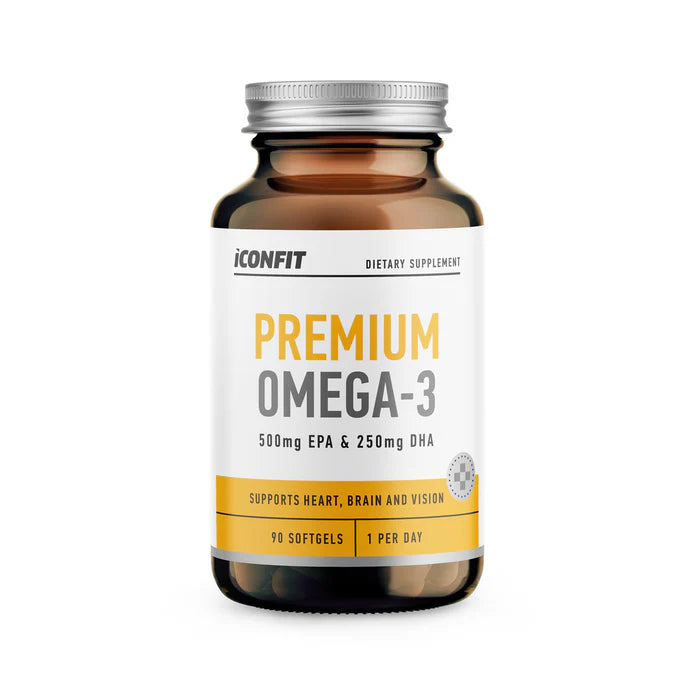 ICONFIT Omega 3 High Strength 1000mg 90 softgel kaina