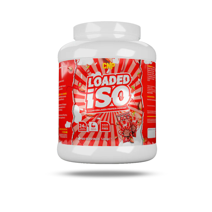 CNP Loaded ISO Clear Collagen Protein Powder, 60 servings- 1860g strawberry laces kaina