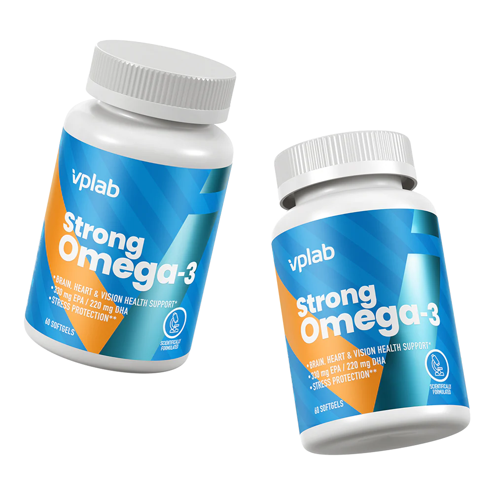 Vplab Strong Omega 3 60 softgels baneris