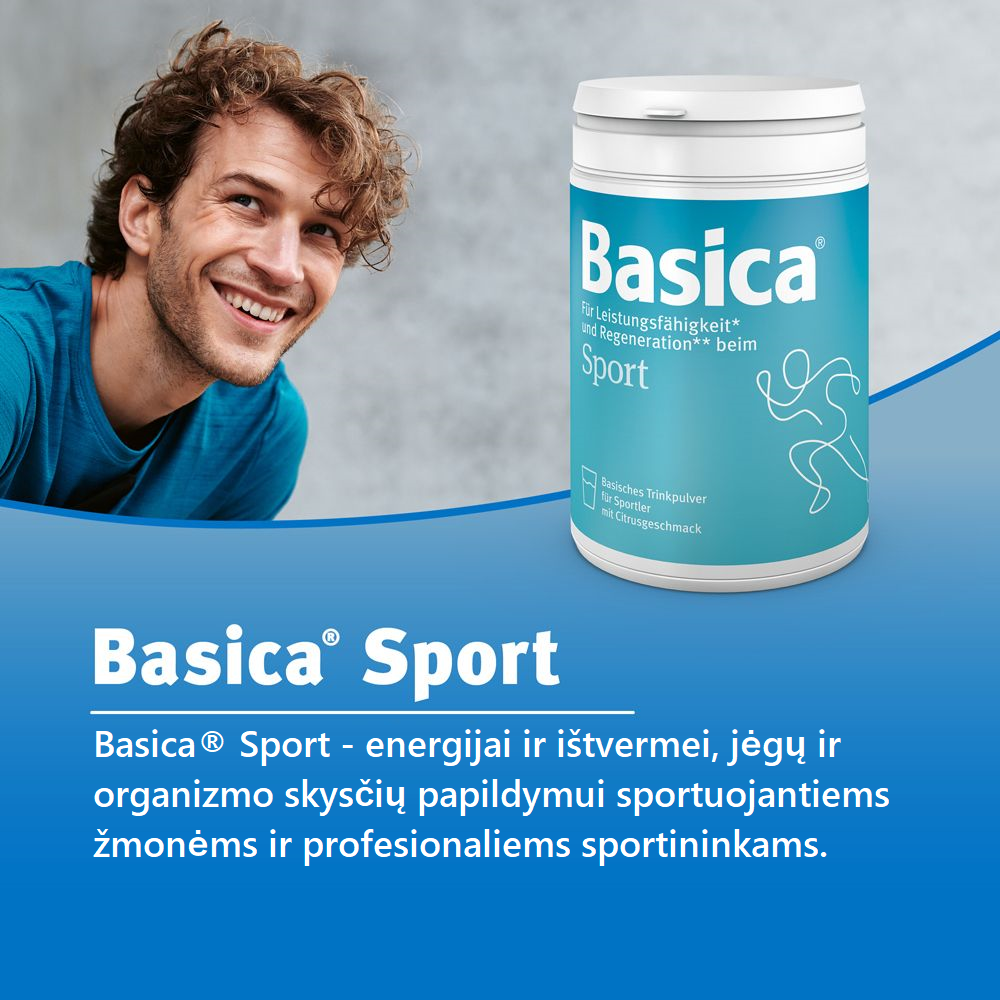 Basica Sport milteliai gėrimui paruošti 660g milteliai akcija