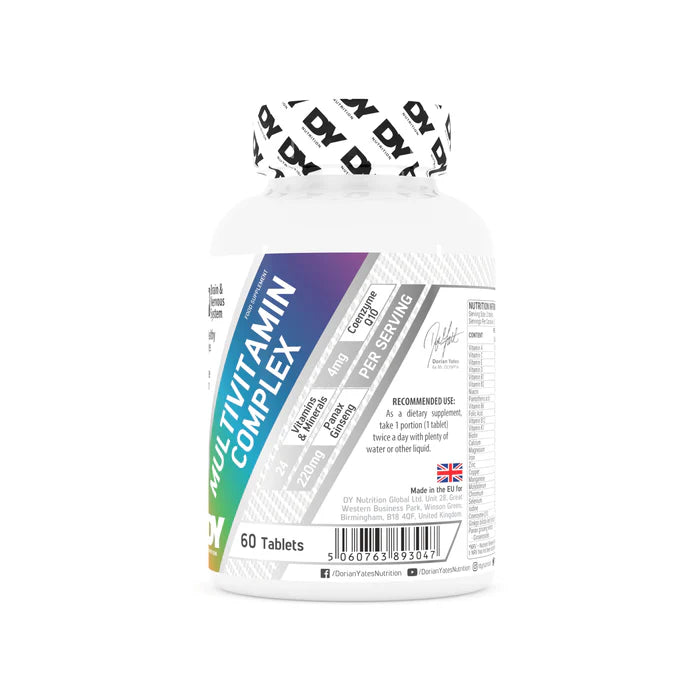 Dorian Yates Nutrition multivitaminų kompleksas, 60 tabl. vartojimas