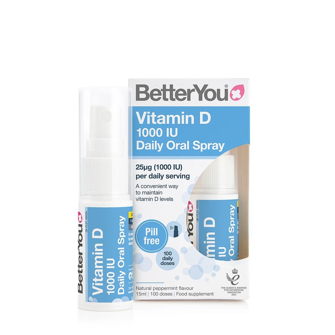 BetterYou D1000 Daily Vitamin D Oral Spray - 15 ml. kaina