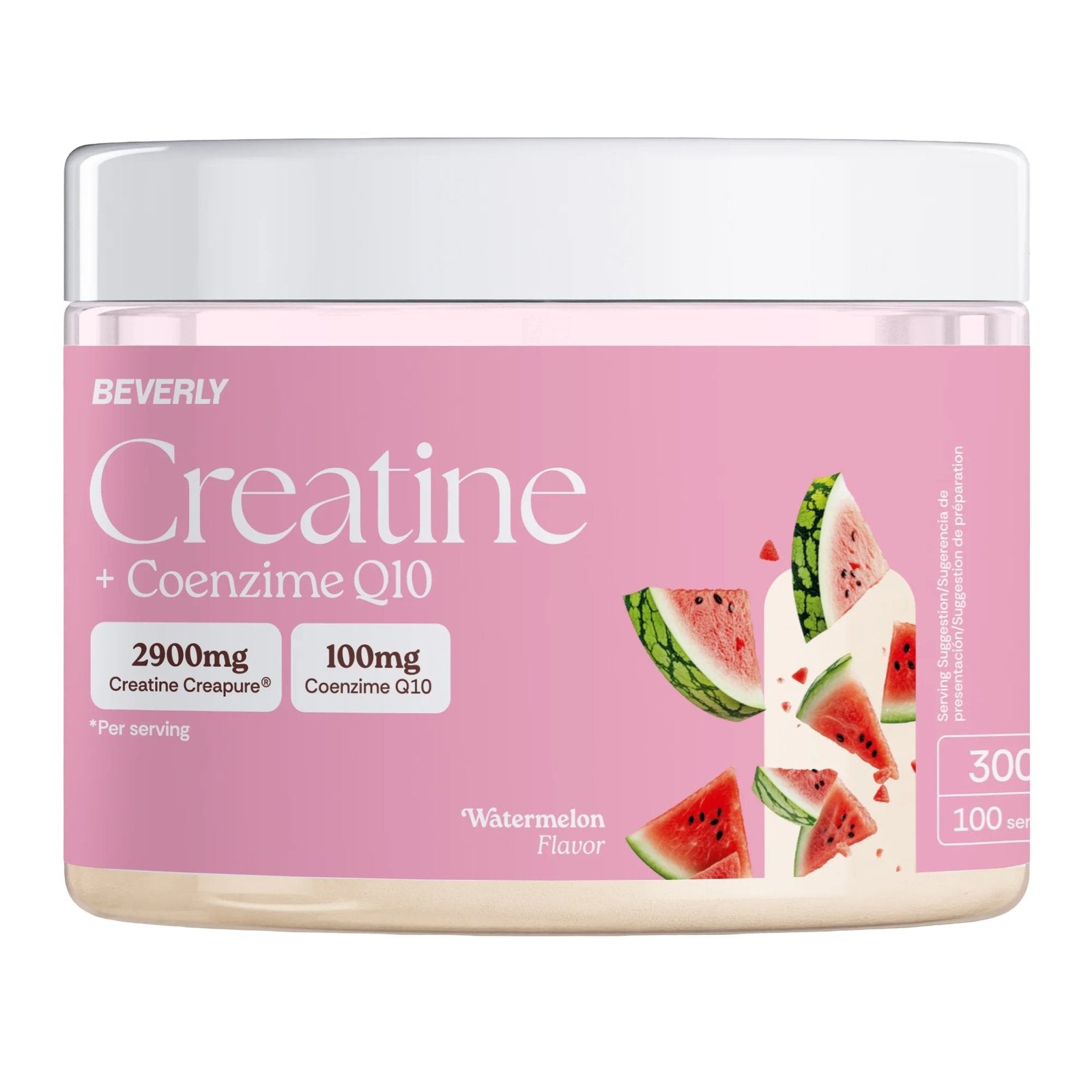 Beverly Nutrition Creapure® Creatine Monohydrate + Coenzyme Q10 - 300 g - Watermelon