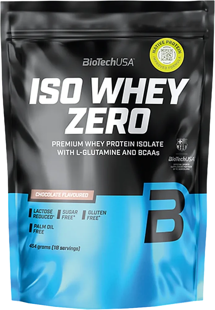 BioTech Iso Whey Zero 454 g baltojo šokolado skonio