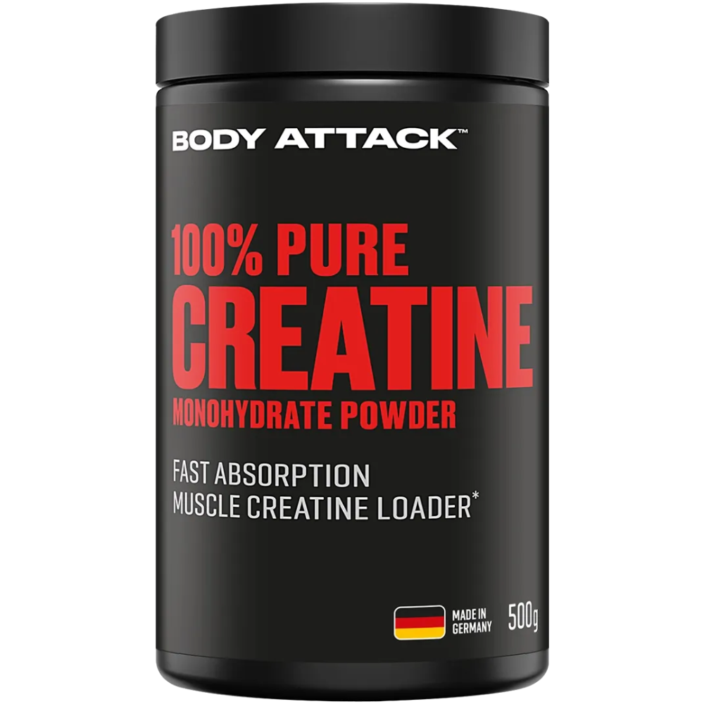 BODY ATTACK 100% Pure Creatine - 500g - Natural kaina (1)