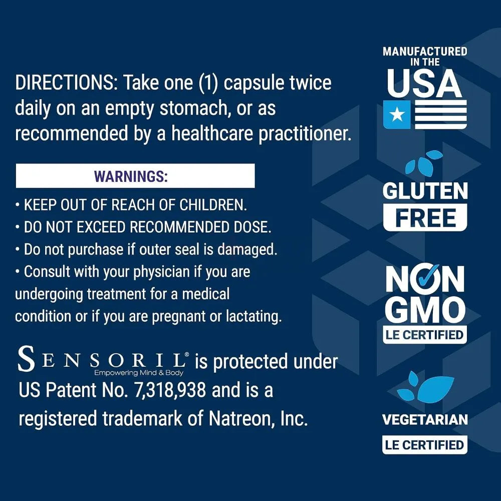 Life Extension Optimized Ashwagandha Extract Sensoril®- 60 vcaps vartojimas