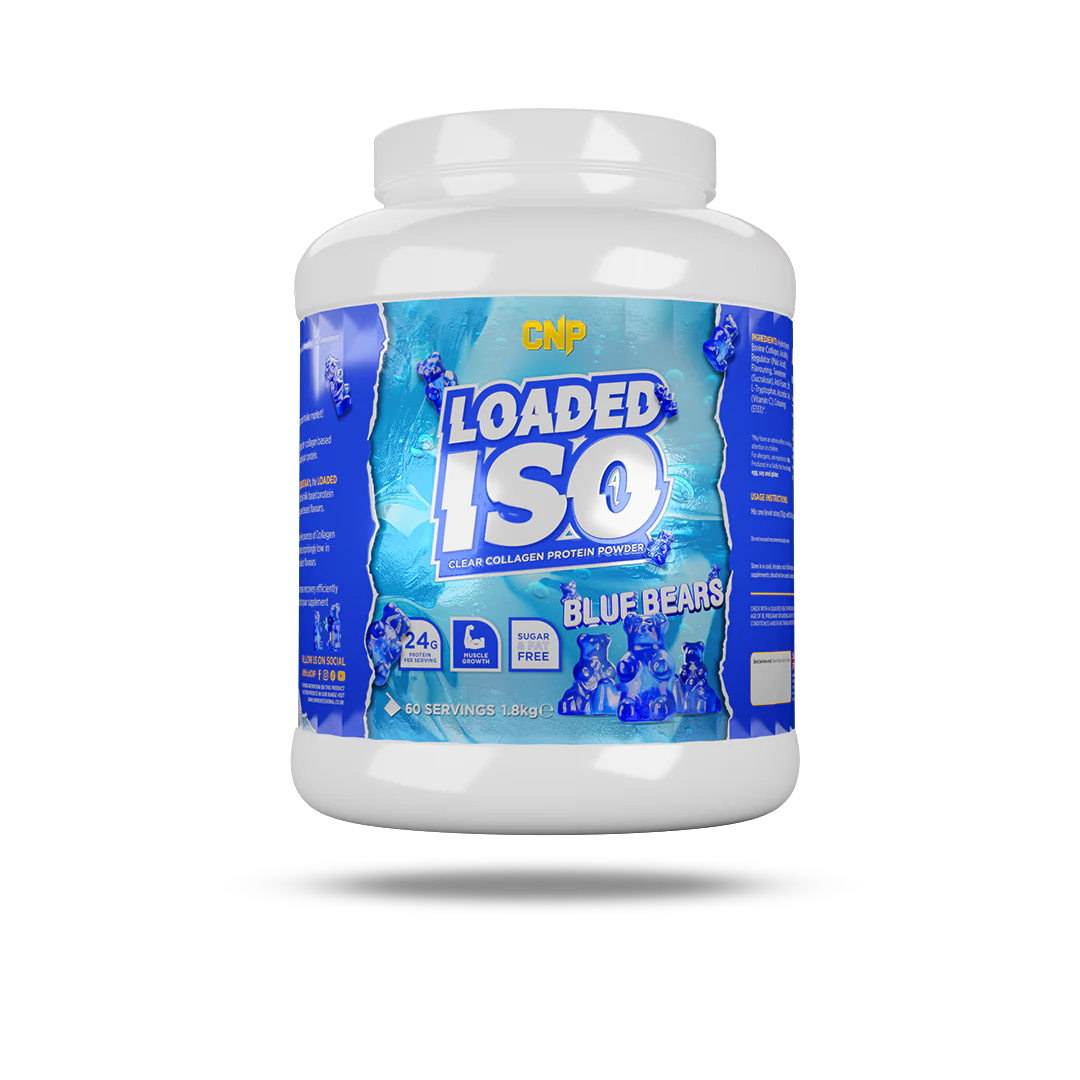 CNP Loaded ISO Clear Collagen Protein Powder, 60 servings- 1860g blue bears