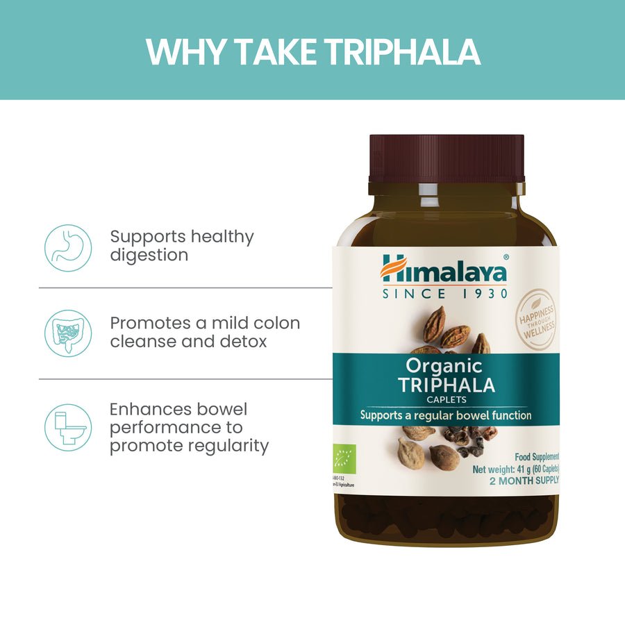 Himalaya™ Organic Triphala 60 Kapsulių