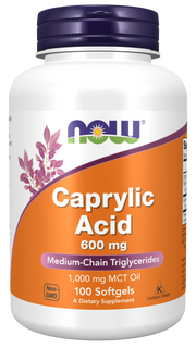 Caprylic Acid 600 mg Softgels kaina