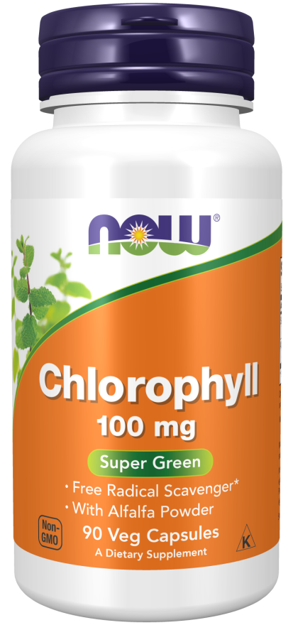 Chlorophyll 100 mg Veg Capsules kaina