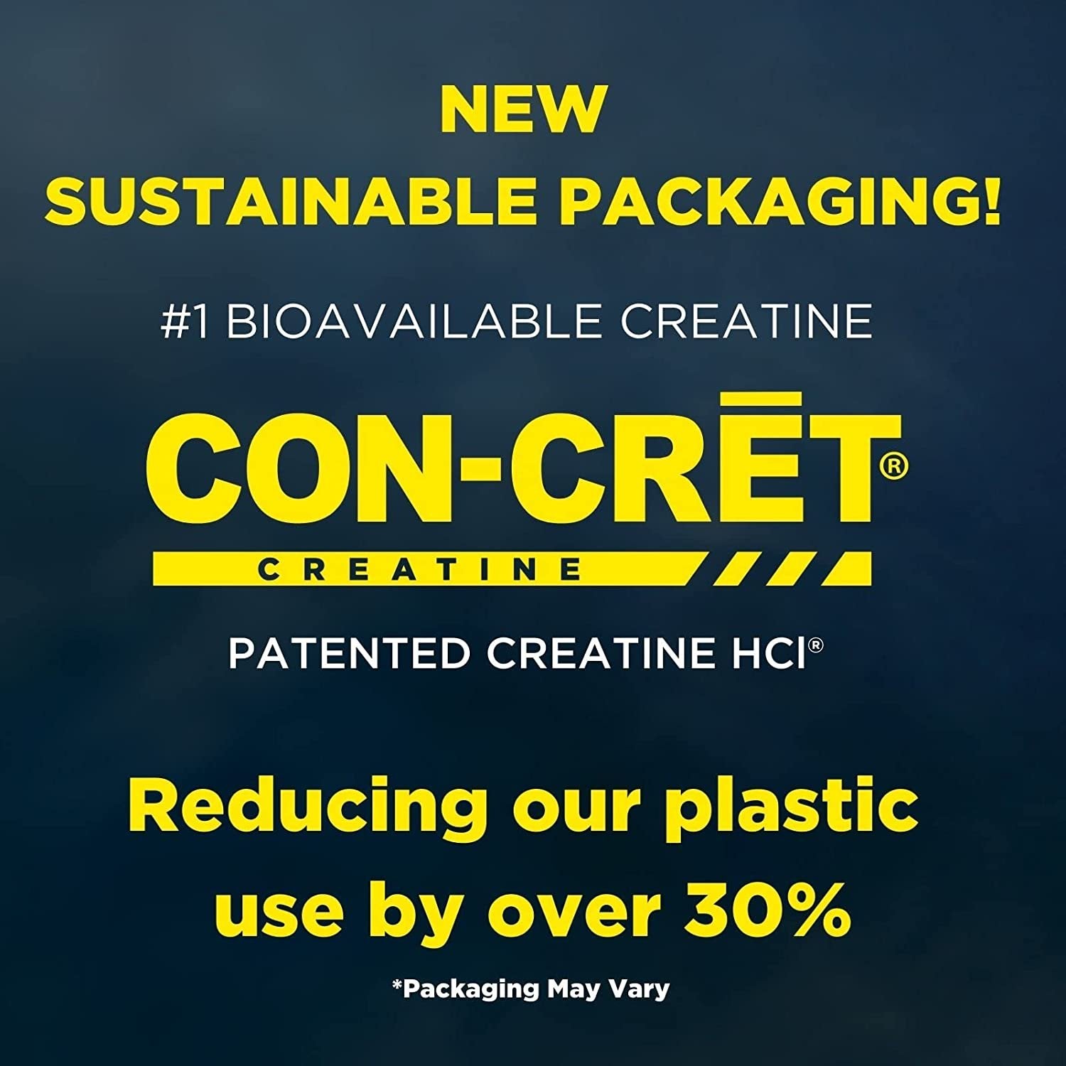 CON-CRĒT® PATENTED CREATINE HCl® 64serv. nauja pakuote