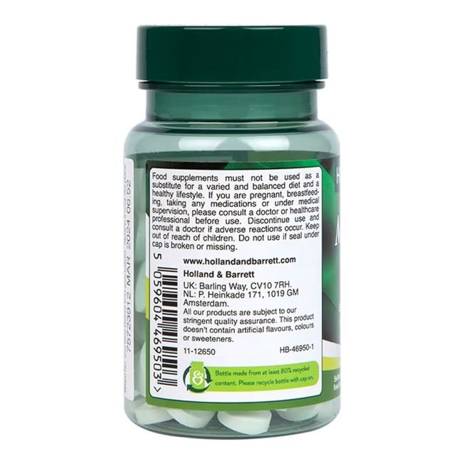 Holland & Barrett Magnesium with Zinc 100 tablets vartojimas