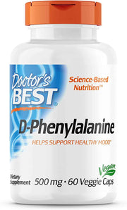 Doctor’s Best D-Phenylalanine – 60 vcaps kaina