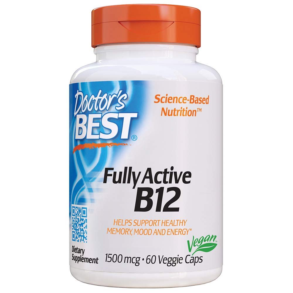 Doctor's Best Fully Active B12 1500 mcg 60 caps kaina