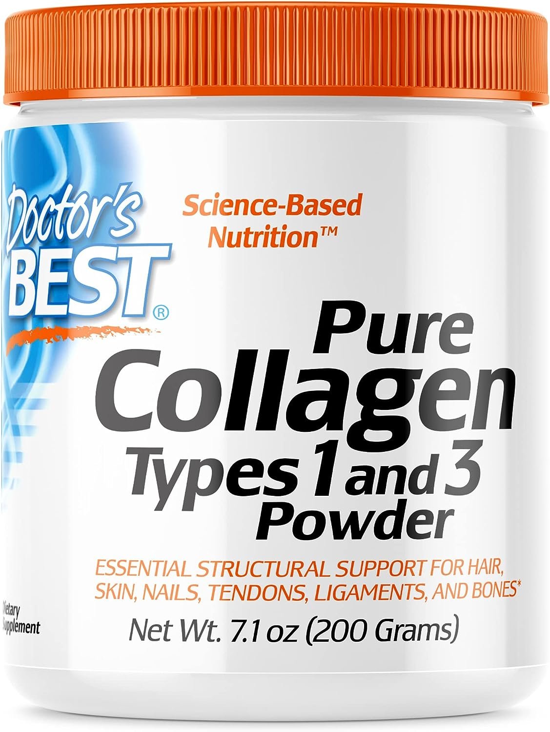 Doctor’s Best Pure Collagen Types 1 and 3, Powder – 200 grams kaina