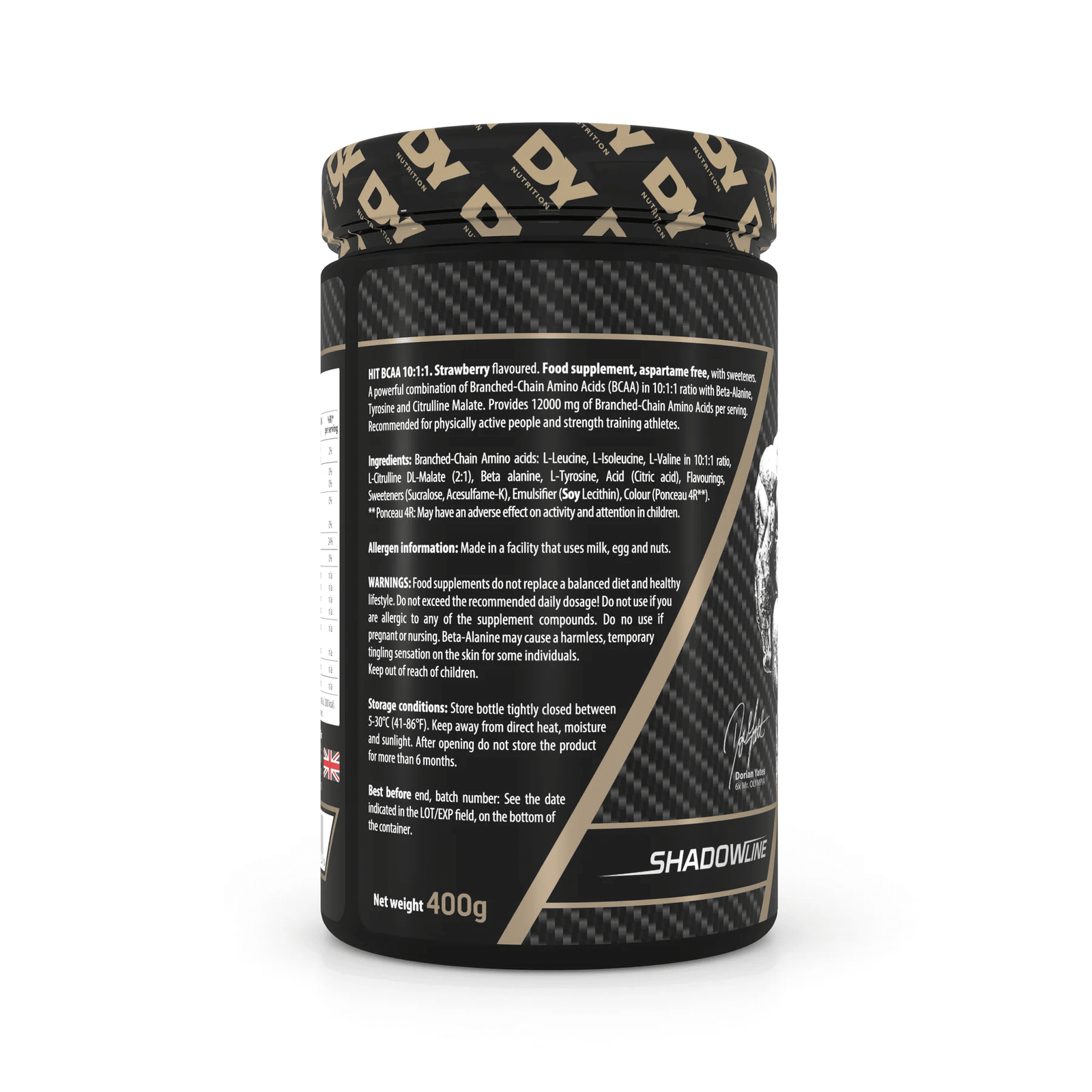 DY Nutrition HIT BCAA 400g kaina 3