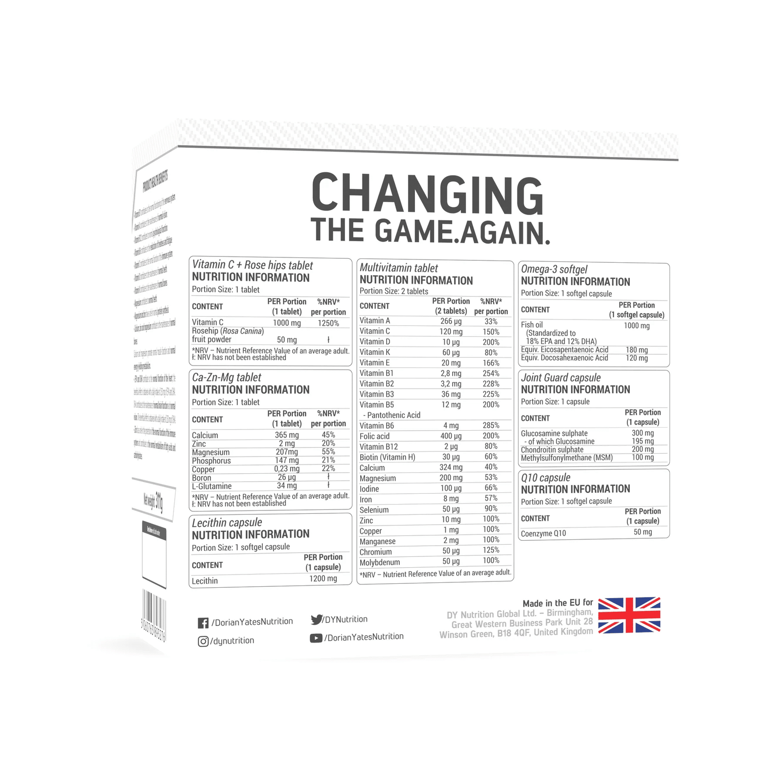 DY Nutrition HIT Pack Complex 30 packs kaina sudetis