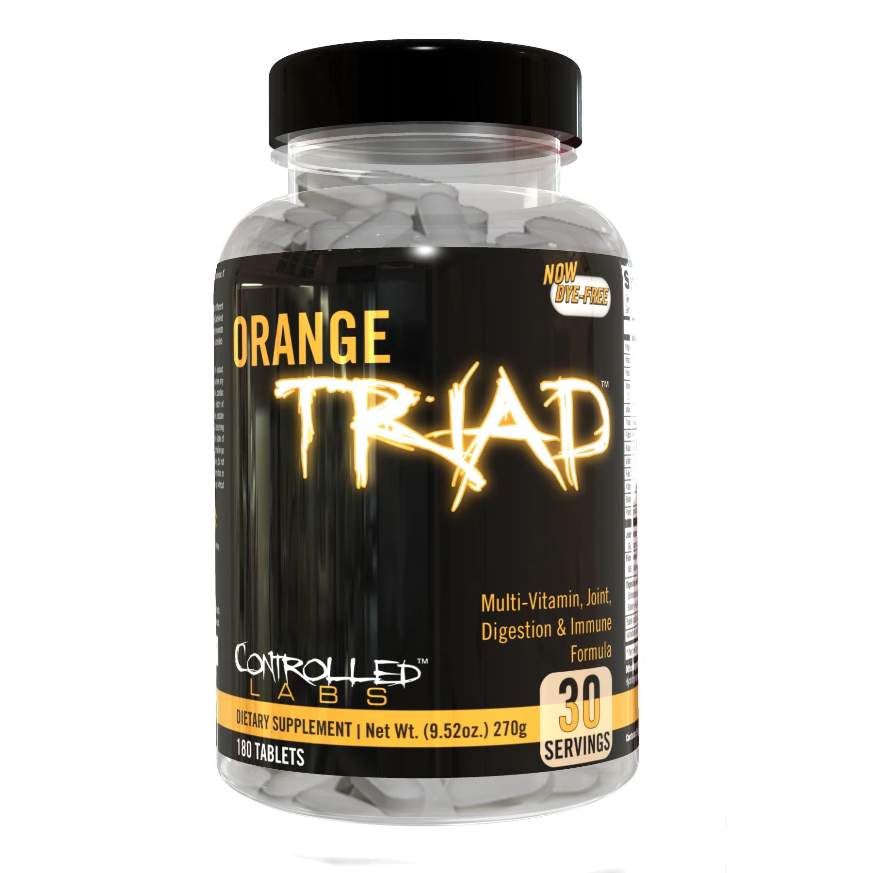 Controlled Labs Orange Triad - Orange Triad - 180 tablets kaina akcija