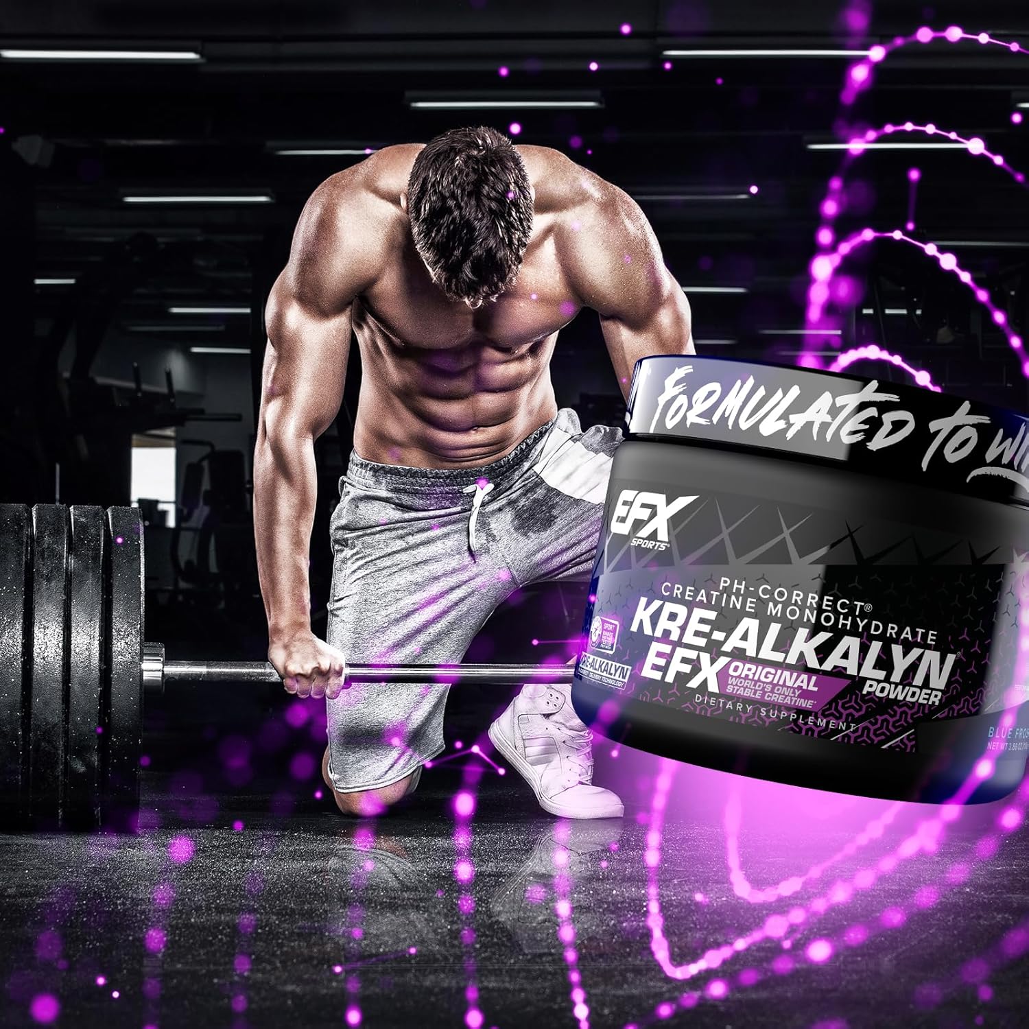 EFX Sports Kre-Alkalyn Powder, Flavoured - 110 grams training