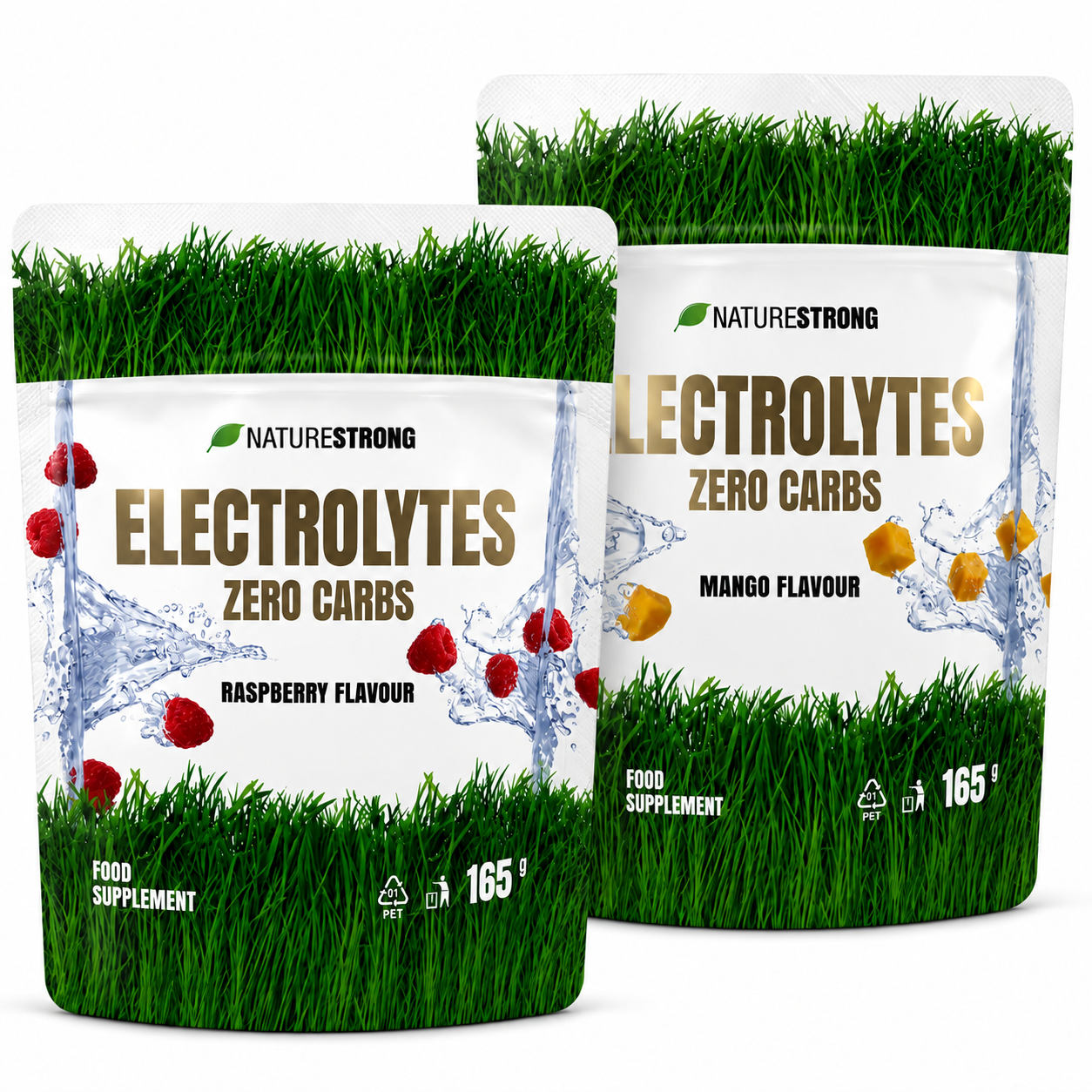1+1 NatureStrong Electrolytes Zero Carbs – Mango, 30 servings Elektrolitai