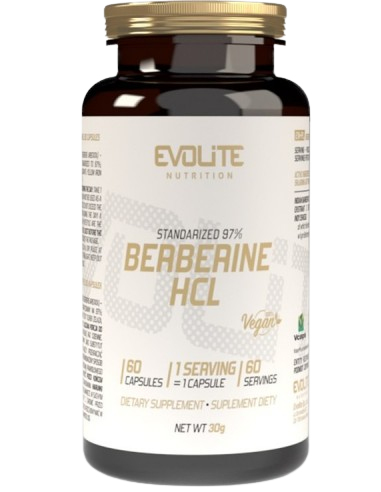 Evolite Berberine HCL 400mg 60caps kaina