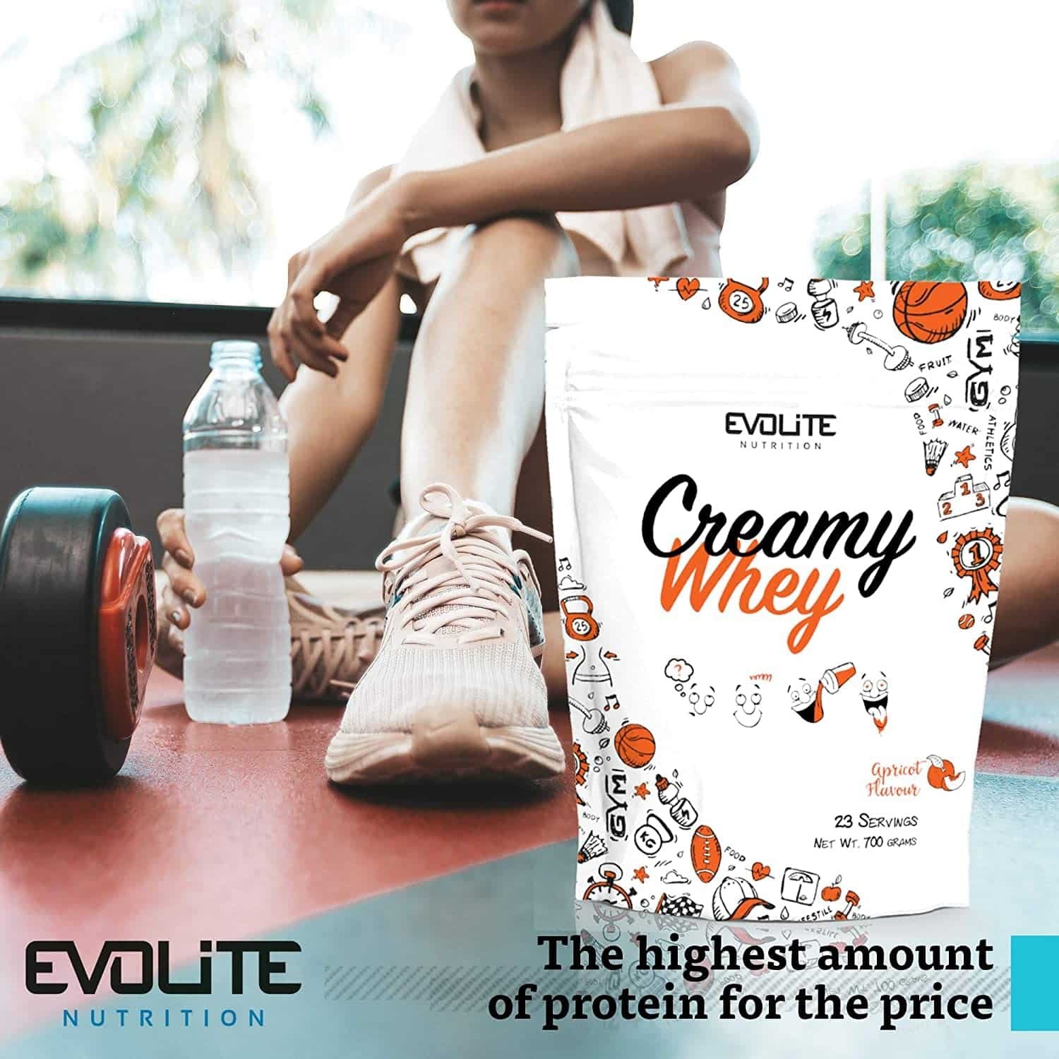 Evolite-Creamy-Whey-700g-Strawberry-Milkshake-saleje