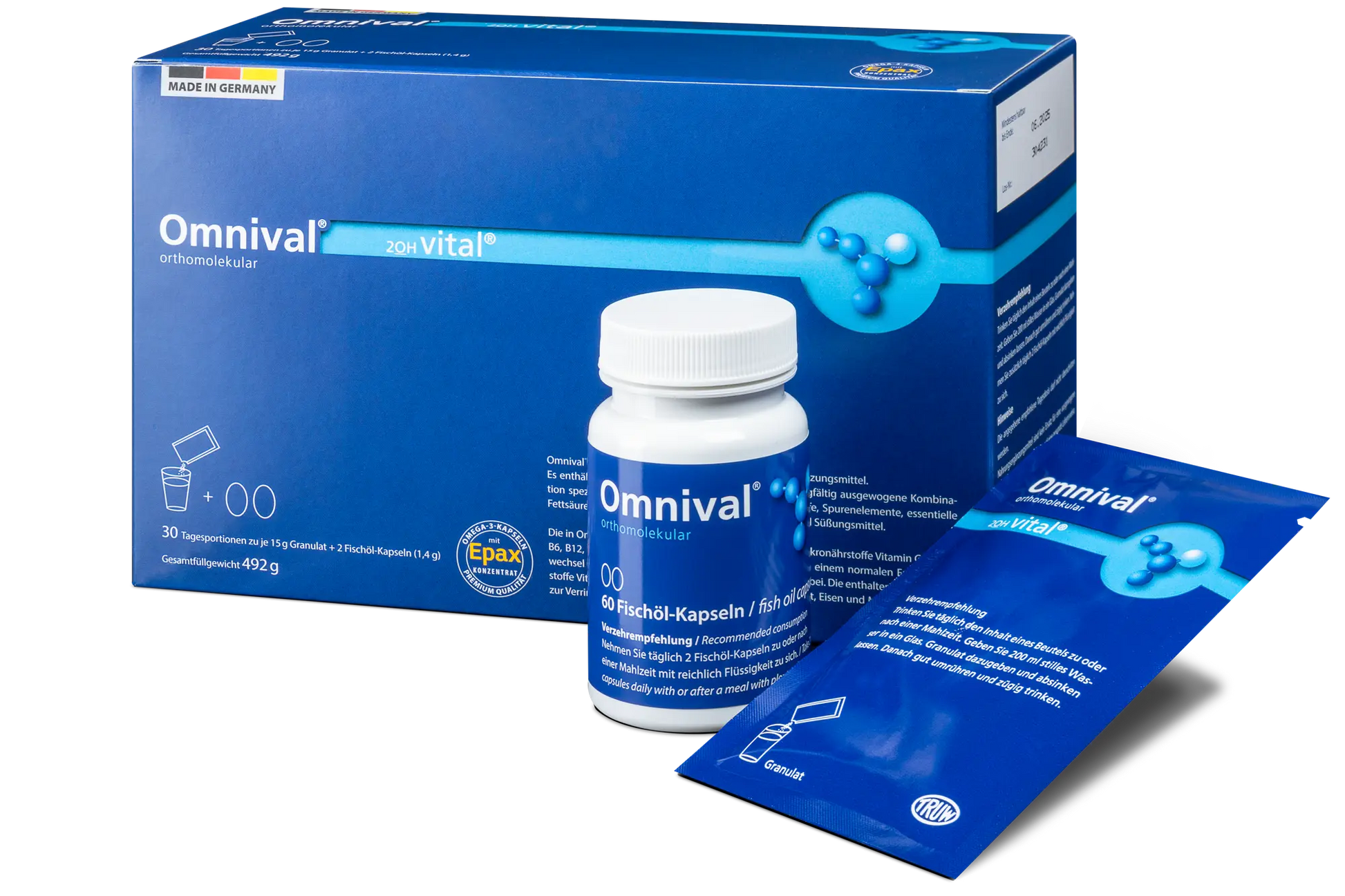 Omnival vital N30 orthomolekular 2OH (miltel.,kaps) kaina akcija