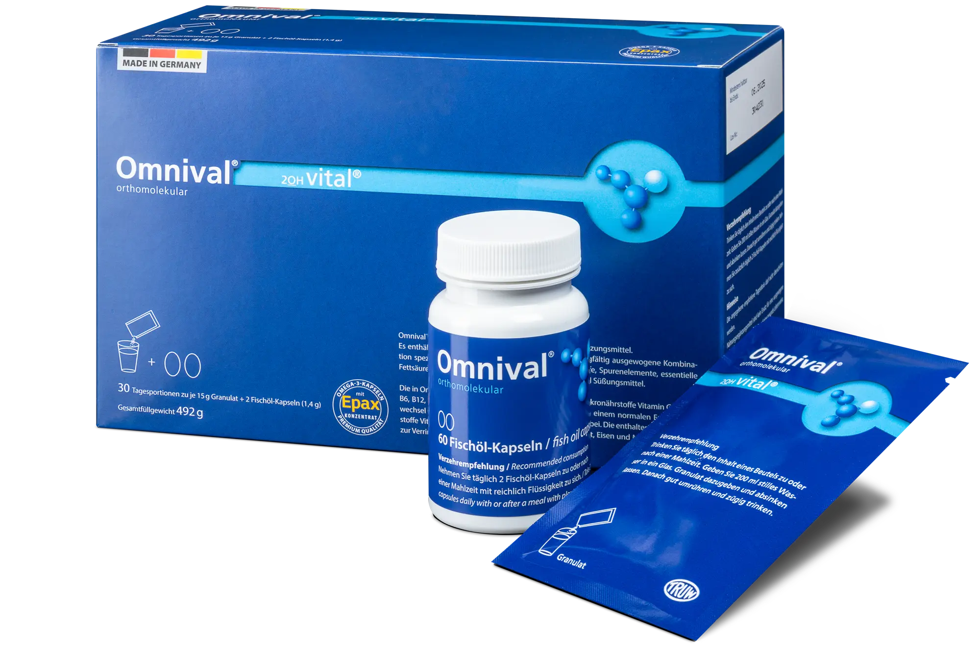 Omnival vital N30 orthomolekular 2OH (miltel.,kaps) kaina akcija