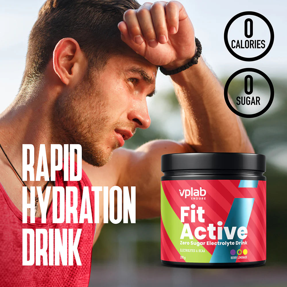 Vplab Endure Fitactive ZERO Electrolyte Drink 200g Berry lemonade banner