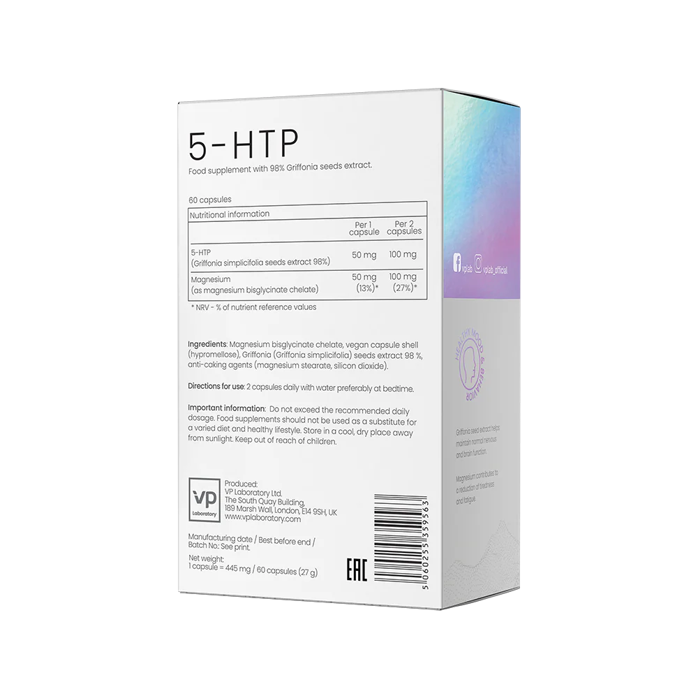 Composition of Laboratory 5-HTP 60 caps