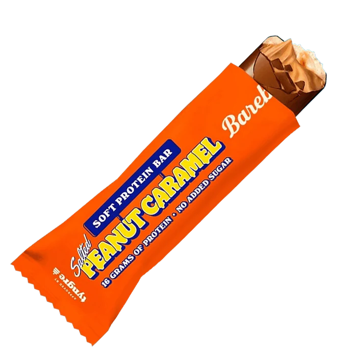 Barebells Salted Peanut Caramel Soft Protein Bar 55g batonelis kaina akcija