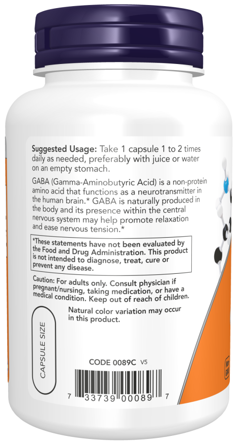 GABA 750 mg 200 Veg Capsules akcija