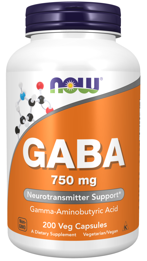 GABA 750 mg 200 Veg Capsules kaina