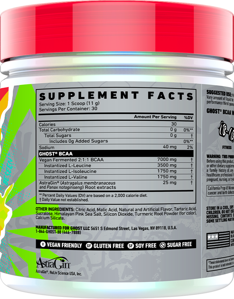 Ghost BCAA - 30 servings sudetis