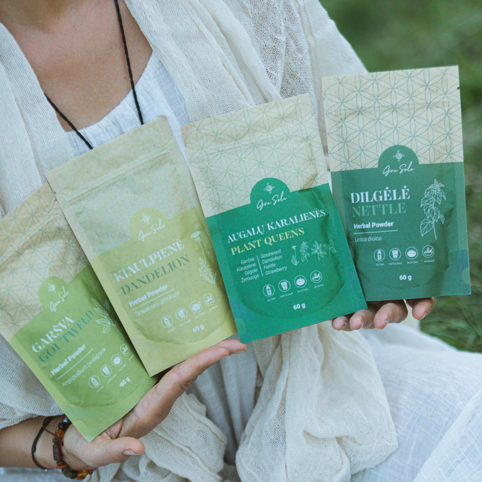 GraSole DILGĖLĖ (LAPŲ MILTELIAI) 60g akcija