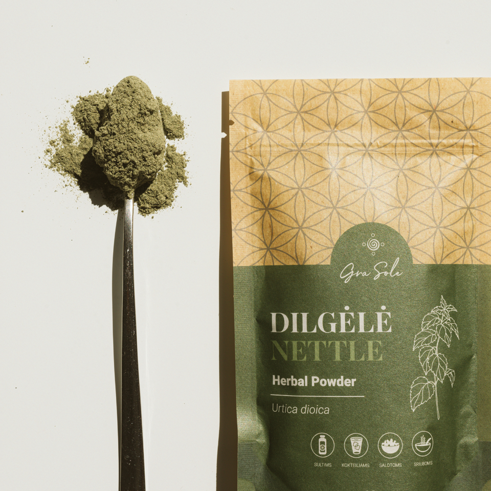 GraSole DILGĖLĖ (LAPŲ MILTELIAI) 60g vartojimas