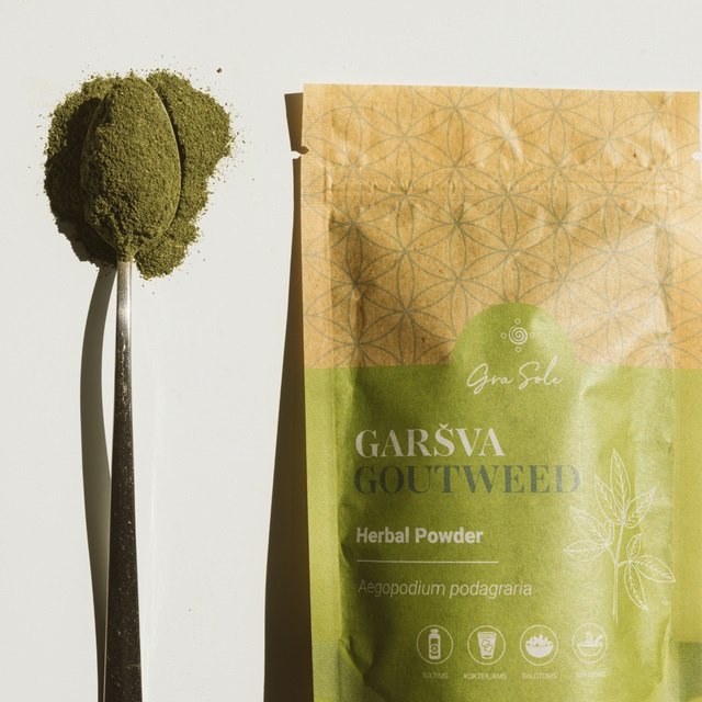 Grasole GARŠVA lapų milteliai 60g pakelis